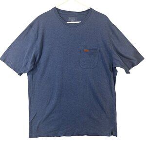 Pendleton Men's XL Short Sleeve Pocket Tee Blue Heather EUC